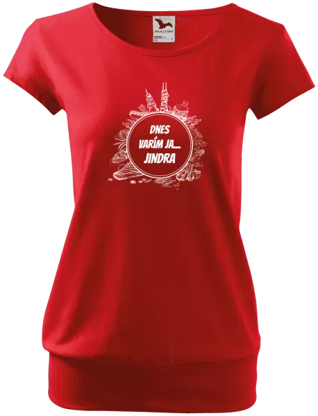 Dámske tričko Dnes varím ja... meno 