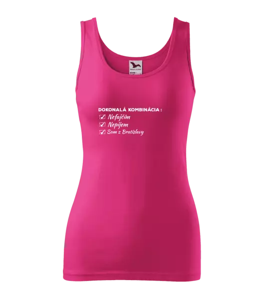 Dámske tielko Dokonalá kombinácia - nefajčím, nepijem, som z... 