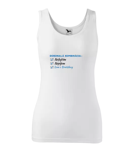 Dámske tielko Dokonalá kombinácia - nefajčím, nepijem, som z... 
