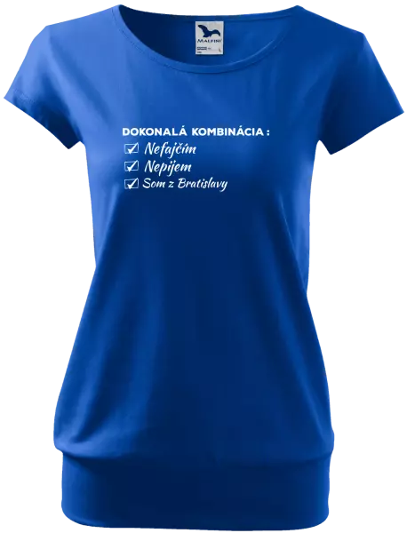 Dámske tričko Dokonalá kombinácia - nefajčím, nepijem, som z... 