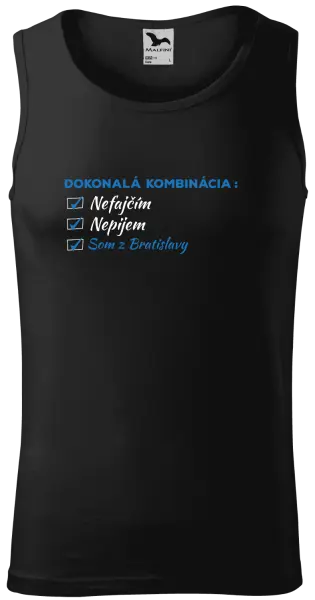 Pánske tielko Dokonalá kombinácia - nefajčím, nepijem, som z... 