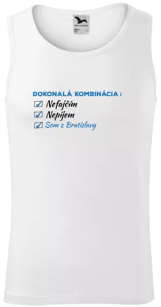 Pánske tielko Dokonalá kombinácia - nefajčím, nepijem, som z... 