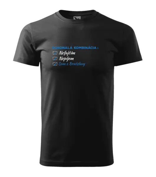 Pánske tričko Dokonalá kombinácia - nefajčím, nepijem, som z... 