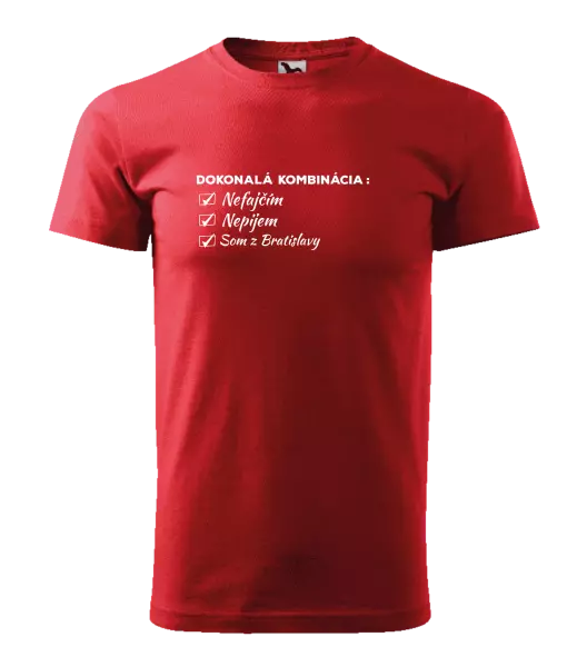 Pánske tričko Dokonalá kombinácia - nefajčím, nepijem, som z... 