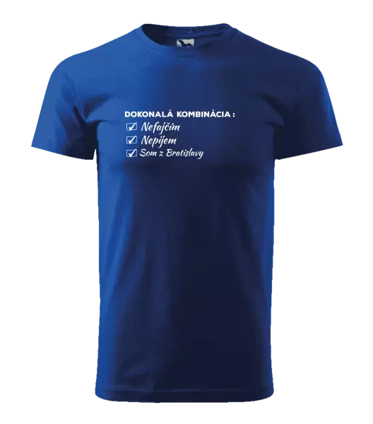 Pánske tričko Dokonalá kombinácia - nefajčím, nepijem, som z... 