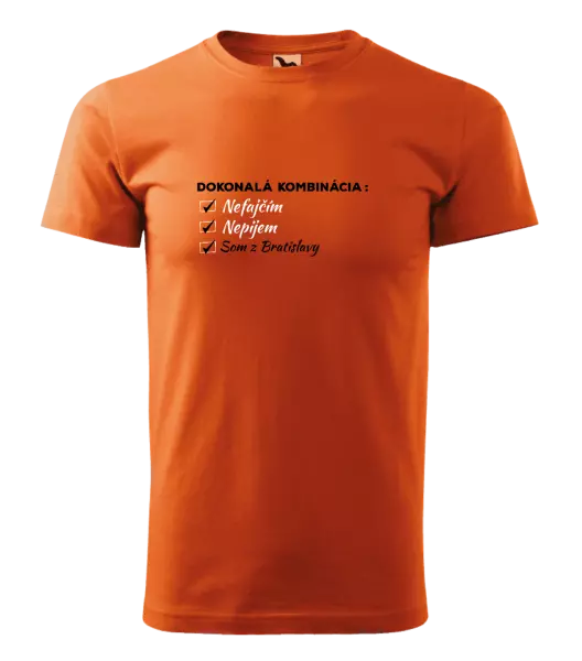 Pánske tričko Dokonalá kombinácia - nefajčím, nepijem, som z... 
