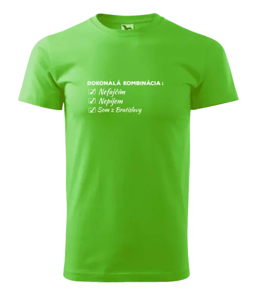 Pánske tričko Dokonalá kombinácia - nefajčím, nepijem, som z... 