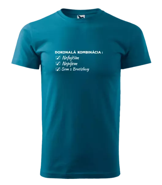 Pánske tričko Dokonalá kombinácia - nefajčím, nepijem, som z... 