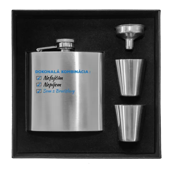 Ploskačka v krabičke Dokonalá kombinácia - nefajčím, nepijem, som z... 