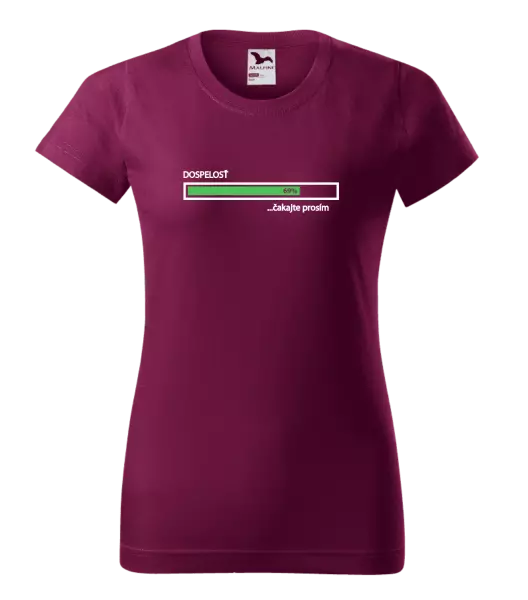 Dámske tričko Dospelosť - čakejte prosím