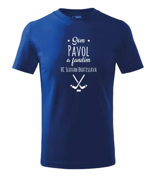 Detské tričko Fandím hokeju s menom