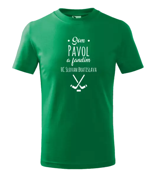 Detské tričko Fandím hokeju s menom