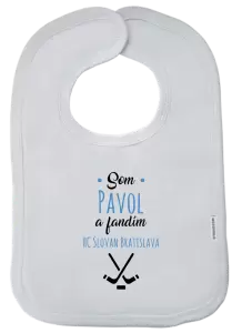 Detský podbradník Fandím hokeju s menom