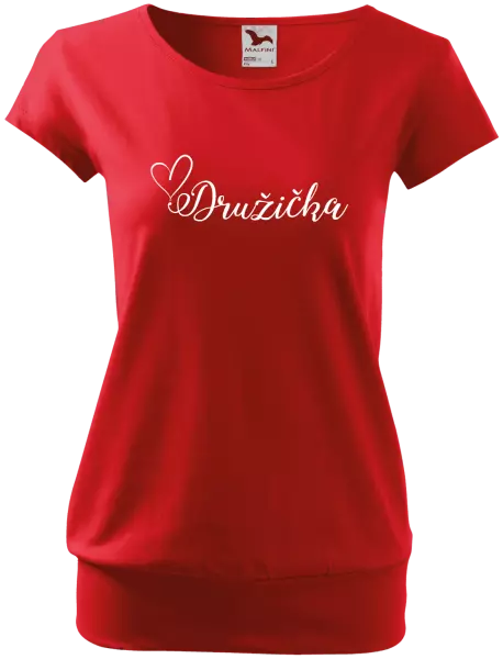 Dámske tričko Družička so srdiečkom