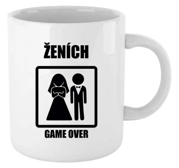 Hrnček Game over  - ženích 