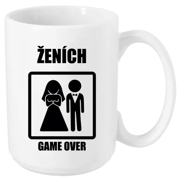 Hrnček Game over  - ženích 