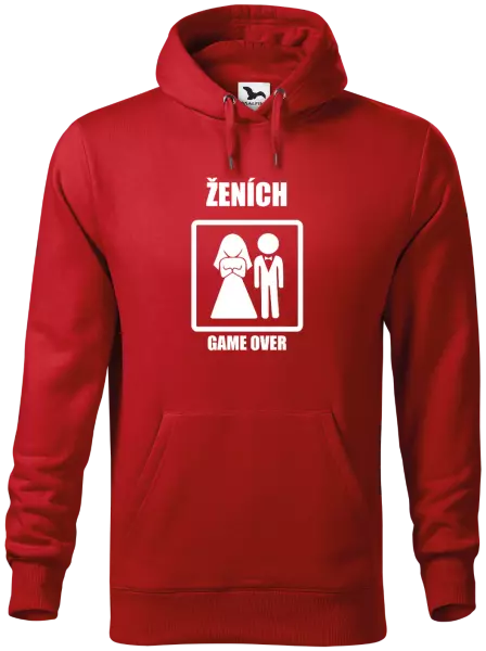 Pánska mikina Game over  - ženích 