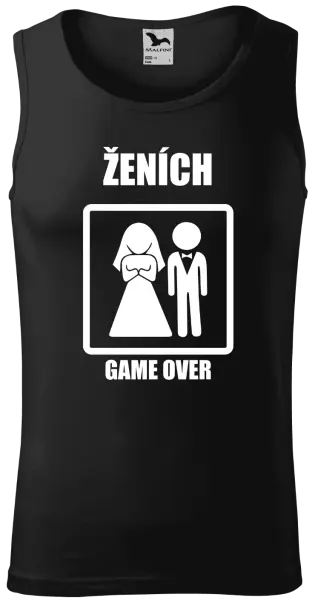 Pánske tielko Game over  - ženích 