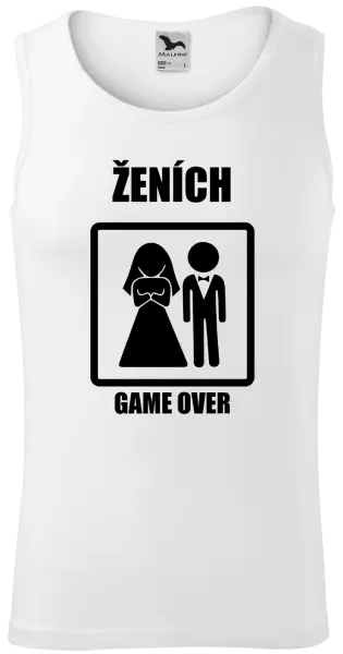 Pánske tielko Game over  - ženích 