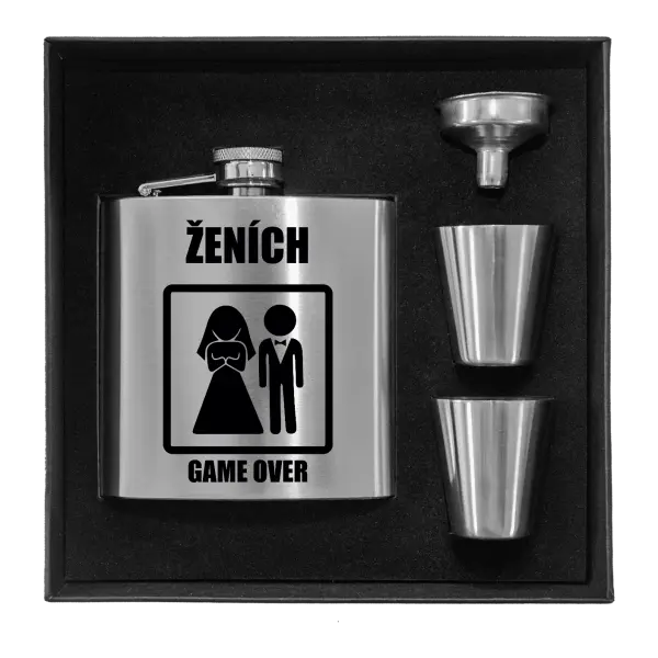 Ploskačka v krabičke Game over  - ženích 