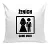 Vankúš Game over  - ženích 