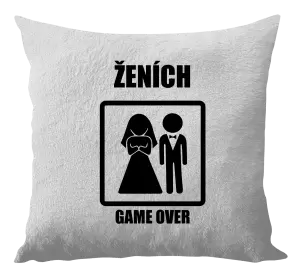 Vankúš Game over  - ženích 
