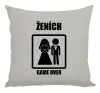 Vankúš Game over  - ženích 