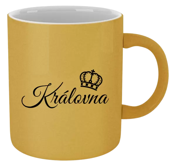 Metalický hrnek Královna