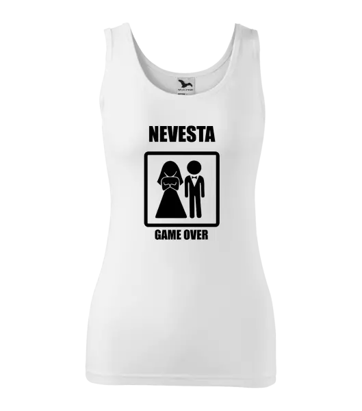 Dámske tielko Game over - nevesta