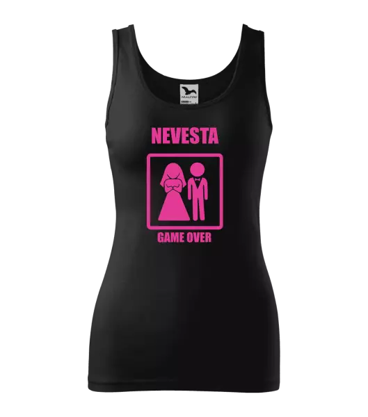 Dámske tielko Game over - nevesta