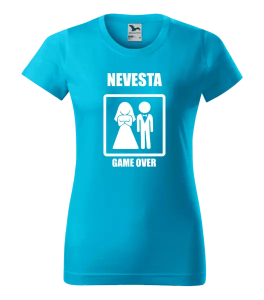 Dámske tričko Game over - nevesta