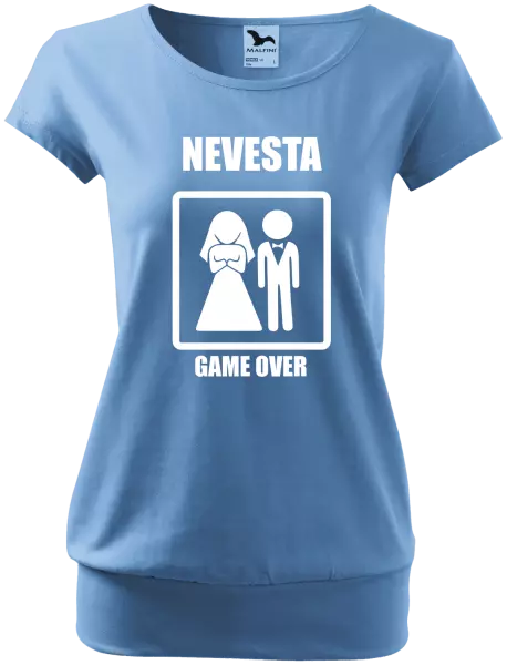 Dámske tričko Game over - nevesta
