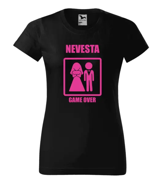 Dámske tričko Game over - nevesta