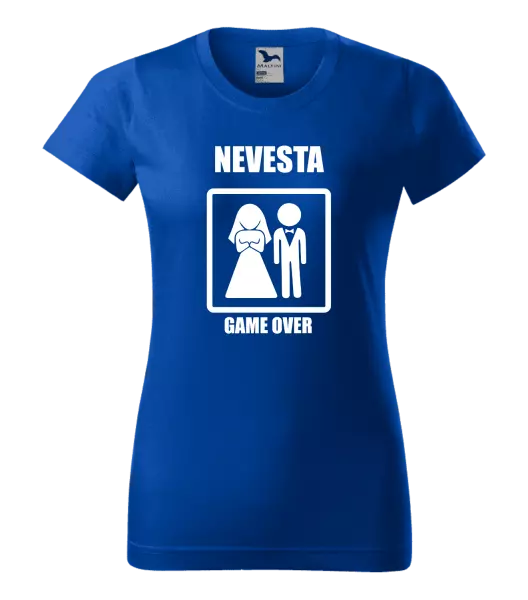 Dámske tričko Game over - nevesta