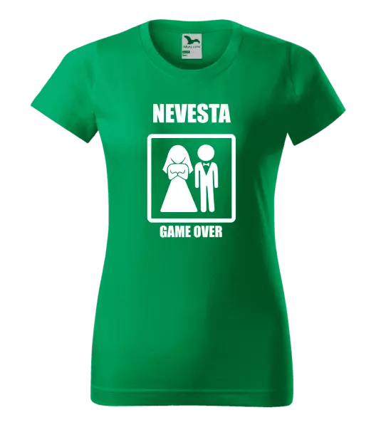 Dámske tričko Game over - nevesta