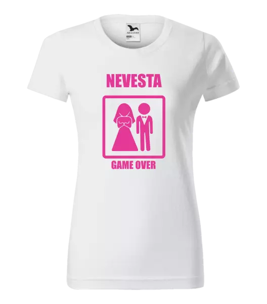 Dámske tričko Game over - nevesta