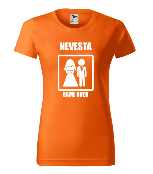 Dámske tričko Game over - nevesta