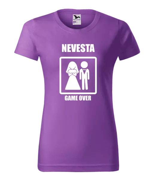 Dámske tričko Game over - nevesta