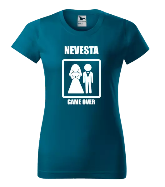 Dámske tričko Game over - nevesta