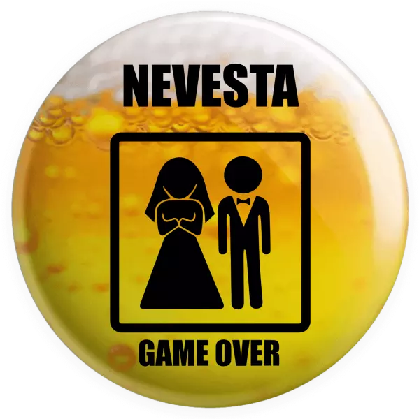 Placka Game over - nevesta