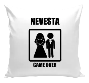 Vankúš Game over - nevesta