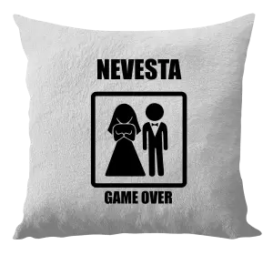 Vankúš Game over - nevesta