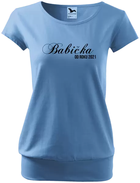 Dámske tričko Babička od roku ... 