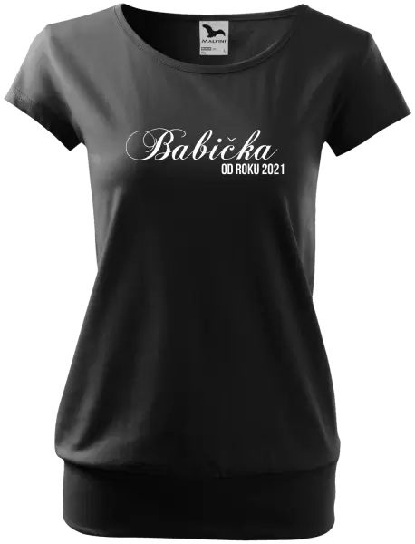 Dámske tričko Babička od roku ... 