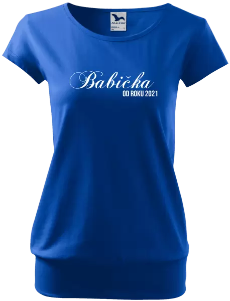 Dámske tričko Babička od roku ... 