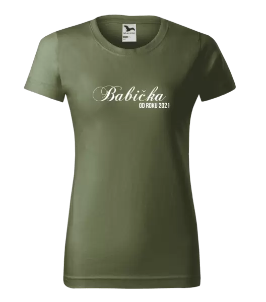 Dámske tričko Babička od roku ... 