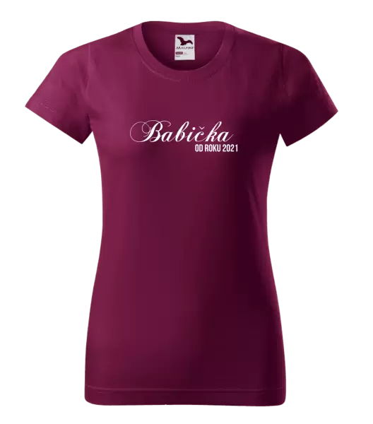 Dámske tričko Babička od roku ... 