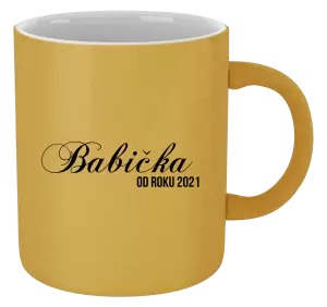 Hrnček metalický Babička od roku ... 