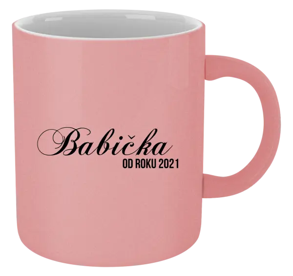 Hrnček metalický Babička od roku ... 