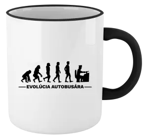 Hrnček Evolúcia - autobusár